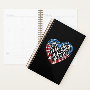 Agenda Coração de Futebol feminino - Bandeira Americana
