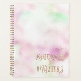 Agenda Coração de Ouro Glam Rosa Menta Tie Dye Gentileza 