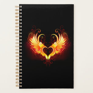 Agenda Coração do Anjo Fogo com Asas