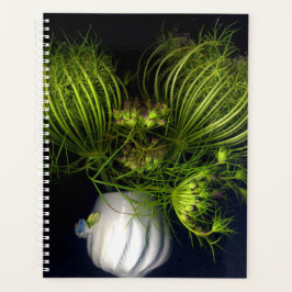 Agenda Coração verde no preto