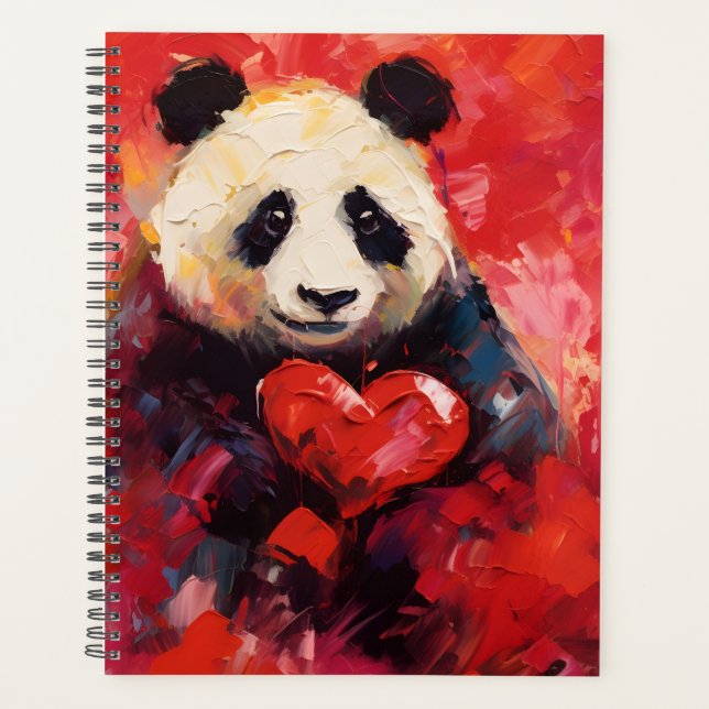 Agenda Corações Panda Love (Frente)