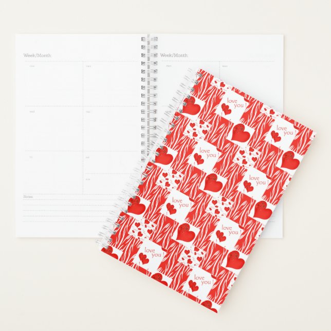 Agenda Corações vermelhos, amor. (Exibição)