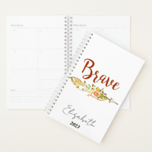 Agenda Corajoso personalizado, ano personalizado