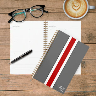 Agenda Cores da Equipe de Futebol da Red & Cinza