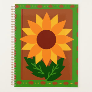 Agenda Cores de outono do girassol