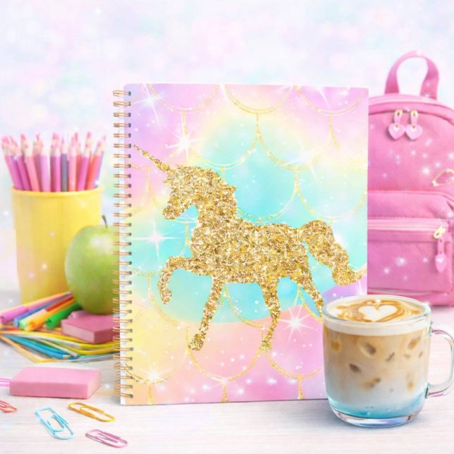 Agenda cores pastel de unicórnio (Criador carregado)
