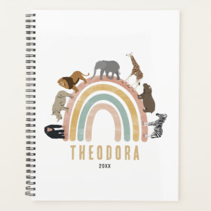 Agenda Cores Terrestres Cores Aquarelas Arco-Íris