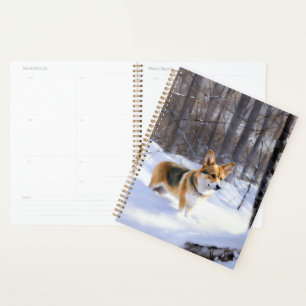 Agenda Corgi Let It Snow Natal