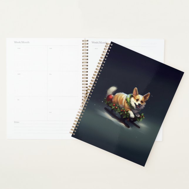 Agenda Corgi Natal neve inverno (Exibição)