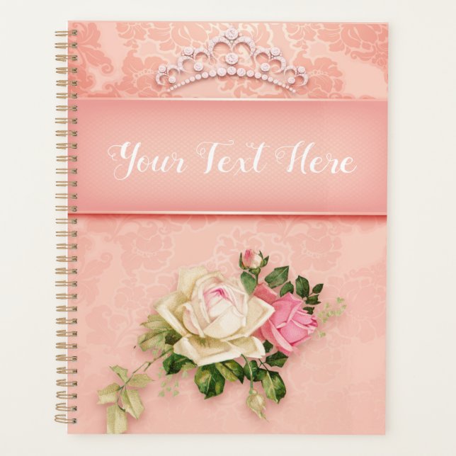 Agenda Coroa e Rosas Rosa (Frente)