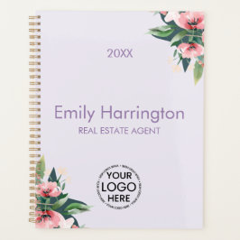 Agenda Corretor de Imóveis Blush Bloom Mauve