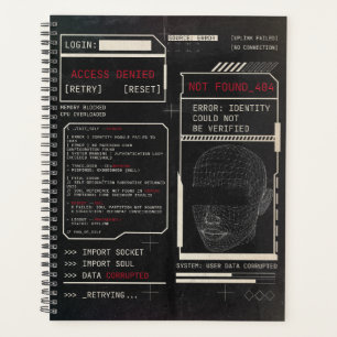 Agenda Corrompido - Design de Streetwear Techno-Brutalist