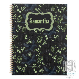 Agenda Corvos Góticos Personalizados Pretos