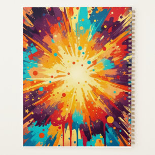 Agenda Cosmic Burst Abstract Splatter Art