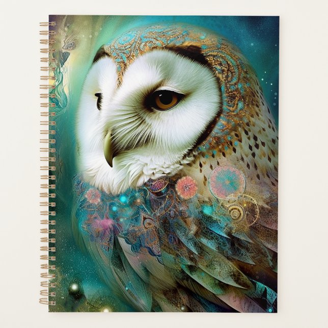 Agenda Cosmic Owl Fantasy Art (Frente)