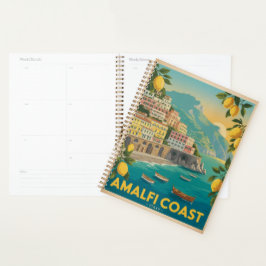 Agenda Costa Amalfitana Itália Viagem Vintage