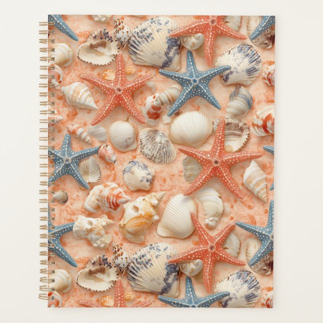 Agenda Costeira russa - Conchas, Starfish, Recife (8) (Frente)