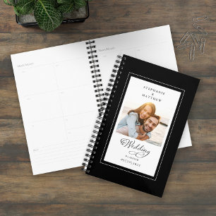 Agenda Costume de Casamento Foto Preto Branco Elegante Sc