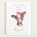 Agenda Costura Engraçada Por Aquarela<br><div class="desc">Quando tudo se juntar. Galinha-branca-aquática. Nome personalizado.</div>