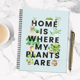 Agenda Cota de jardinagem da Watercolor HousePlant