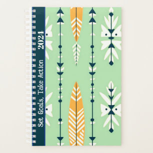 AGENDA COTAÇÃO MOTIVATIVA BOHO PATTERN DESIGN