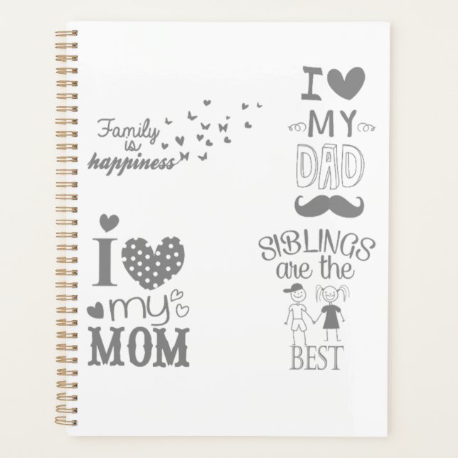 Agenda Cotações de Texto Inscritas na Família Design (Frente)