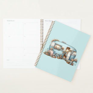 Agenda Cottagecore Vintage Camper Floral Boho Acentos