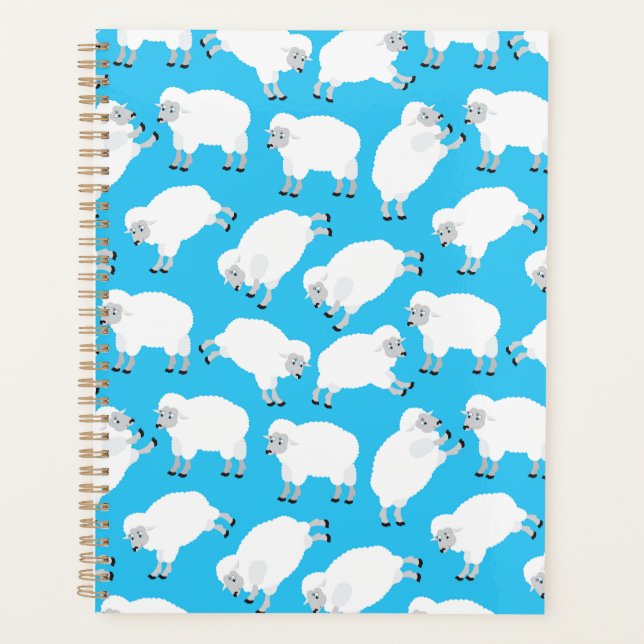 Agenda Counting Sheep Blue Nursery Pattern (Frente)