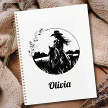 Country Chic Horse Cowgirl Western Personalizado