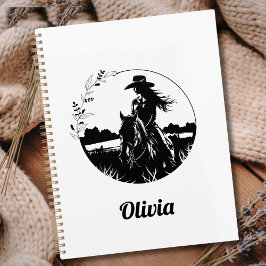 Agenda Country Chic Horse Cowgirl Western Personalizado