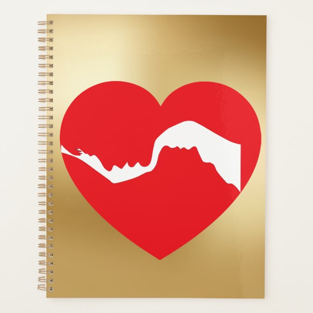 Agenda Couples Red Heart 2026 Planner (Frente)