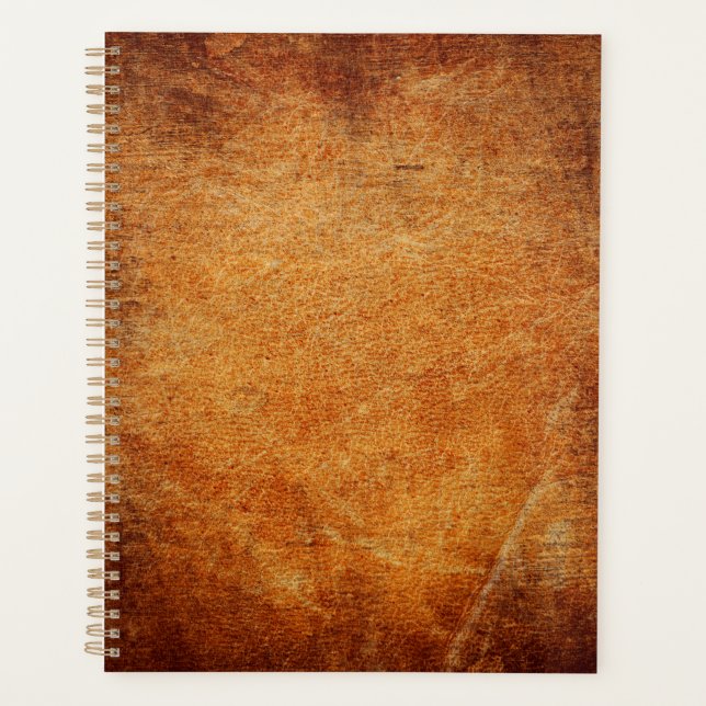 Agenda Couro assado castanho (Frente)