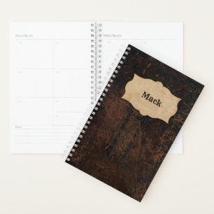 Agenda Couro Salgado Russo (Olhar) Personalizado