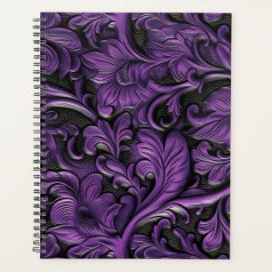Agenda Couro violeta de vinheta