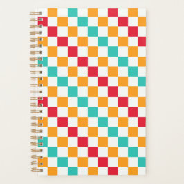 Agenda Cozy classroom diagonal checkerboard pattern