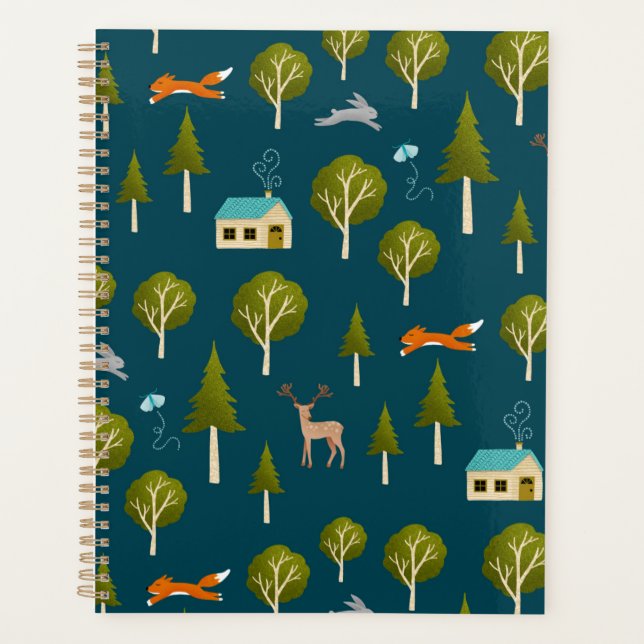 Agenda Cozy Forest Cabin and Animals (Frente)
