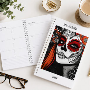 Agenda Cráneo de Açúcar Personalizado La Catrina Customiz