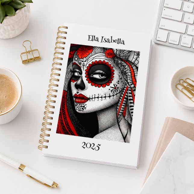 Agenda Cranio de Açúcar Personalizado La Catrina (Criador carregado)