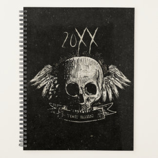 Agenda Crânio Grande Grunge com Asas 2022