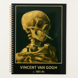 Agenda Crânio Vintage Fumando – Arte Única Inspirada em V
