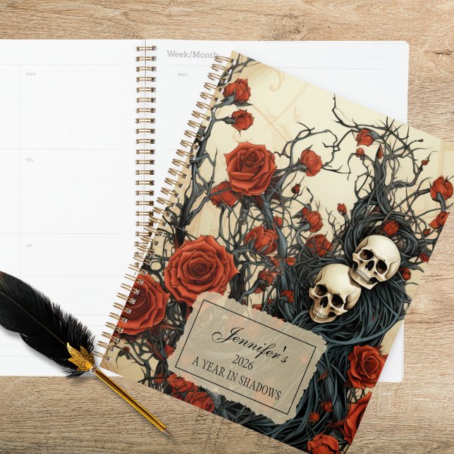 Agenda Crânios Góticos & Rosas (Criador carregado)