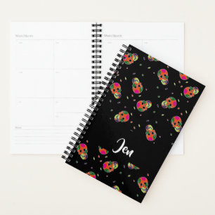 Agenda Crânios loucos em preto