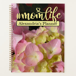 Agenda Creme rosa Hydrangeas amarelas cor-de-rosa floral 