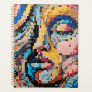 Agenda Criação de pixel multicolorido