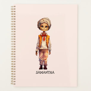 Agenda Criança Adorável Zombie - Halloween Bonito