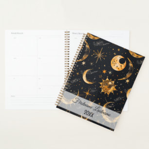 Agenda Crie a sua própria lua solar estrelas celestiais