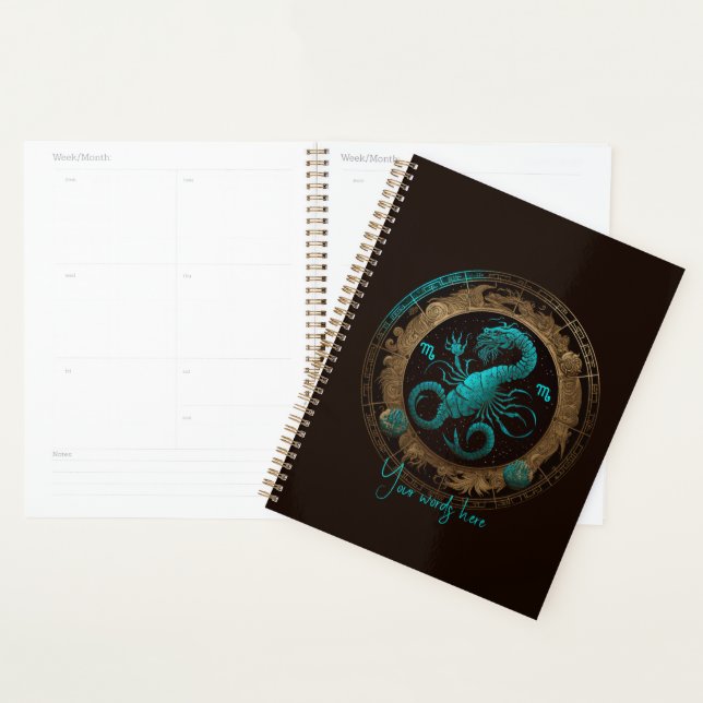 Agenda Crie O Seu Escorpião Celestial Zodiac (Exibição)