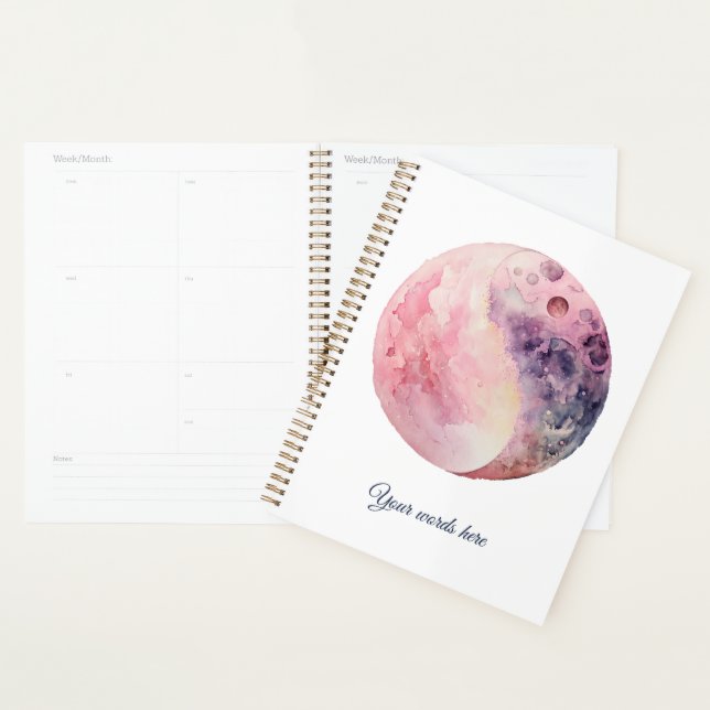 Agenda Crie Seu Próprio Amor Lunar Mágico Rosa Lua (Exibição)
