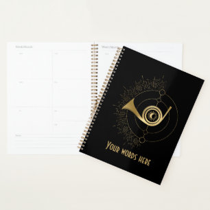 Agenda Crie seu próprio julgamento Dourado da Arcana Taro