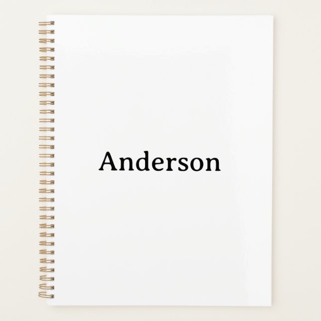 Agenda Crie seu próprio padrão 21,59cm x 27,94cm (Frente)